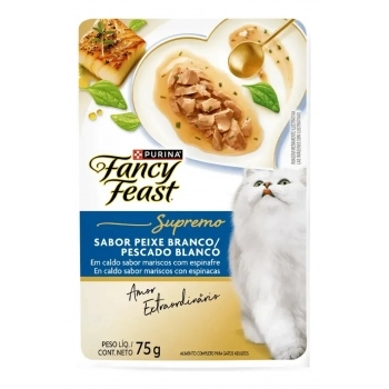 FANCY FEAST SUPREMO PEIXEBRANCO 15X75GXL