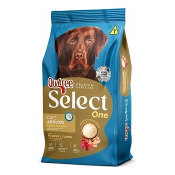QUATREE SELECT ONE ADULTOS TODAS AS RACAS FRANGO/CARNE 15KG
