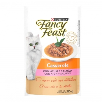 FANCY FEAST CASSEROLE ATUM SALMÃO 15X85G BR