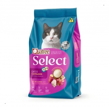 QUATREE SELECT GATOS CASTRADOS MIX DE CARNES 10,1KG