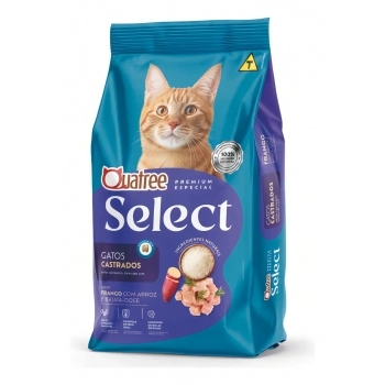 QUATREE SELECT GATOS CASTRADOS FRANGO 10,1KG