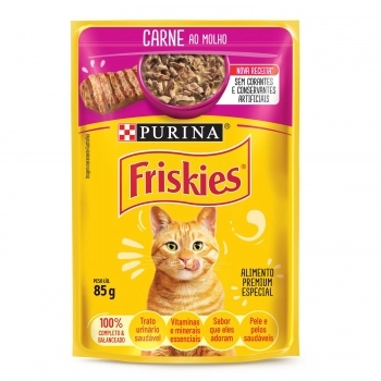 FRISKIES CARNE AO MOLHO 15X85G BR