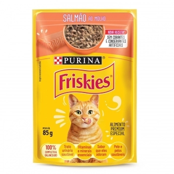 FRISKIES SALMAO AO MOLHO 15X85G BR