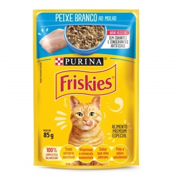 FRISKIES PEIXE BRANCO AO MOLHO 15X85G BR