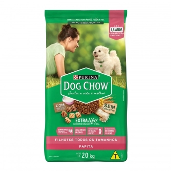 DOG CHOW PAPITA EXTRALIFE CAR/FRG/ARZ 20KG BR