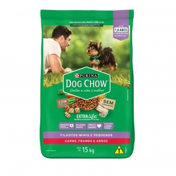 DOG CHOW EXTRALIFE FILH MIN PEQ CAR/FRG/ARZ 15KG BR