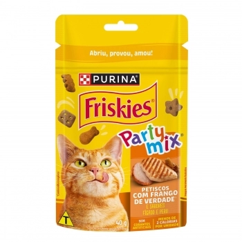 FRISKIES PETISCOS PARTY MIX FRANGO 15X40G N1 BR