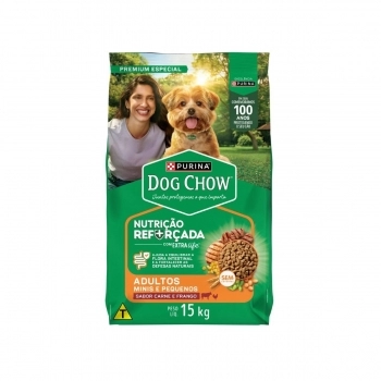 DOG CHOW ADLT MN E PEQ EXTRA LIFE CAR/FRG/ARZ 15KG