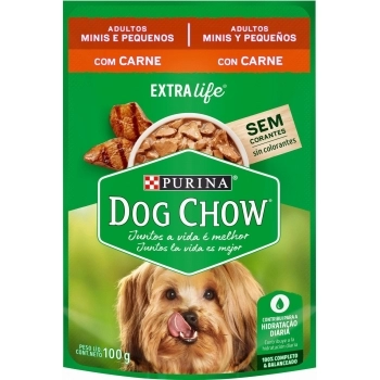 DOG CHOW ADLT MIN PEQ CARNE 15X100G BR