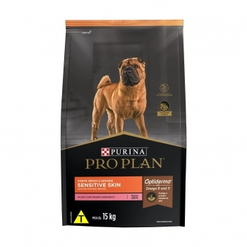 PRO PLAN SENSITIVE SKIN RAÇAS MED GDE 15KG BR