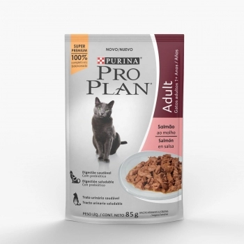 PRO PLAN GATOS ADULTO SALMAO 15X85G BR