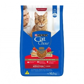 CAT CHOW PS ADULTOS CARNE 10,1KG N2 BR
