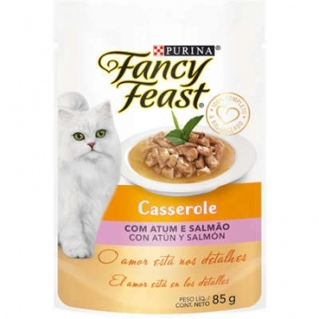 FANCY FEAST CASSEROLE ATUM SALMÃO 15X85G BR