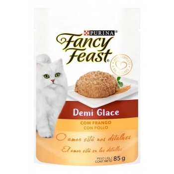 FANCY FEAST DEMI GLACE FRANGO 15X85G BR