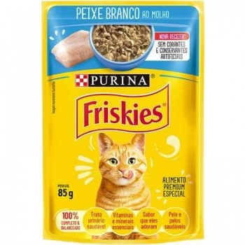 FRISKIES PEIXE BRANCO AO MOLHO 15X85G BR