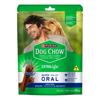 DOG CHOW ORAL RAÇAS MÉDIAS E GRANDES 12X200G