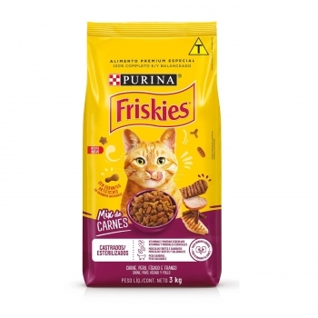 FRISKIES MIX CARNE CASTRADOS 3KG BR